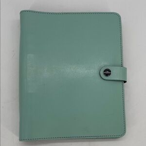 Filofax Original A5 Duck Egg Blue Leather Organizer With Inserts